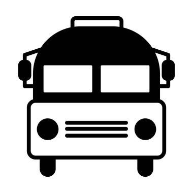 Okul servisi simgesi biçiminde