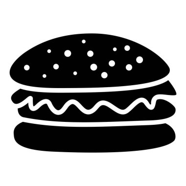 Kabartma biçiminde hamburger simgesi