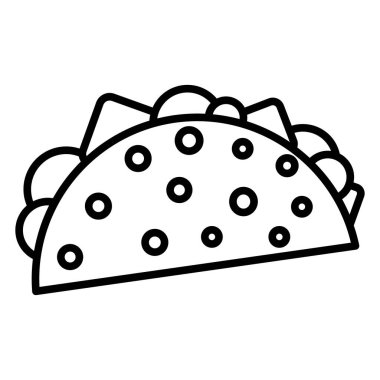 Satır biçiminde tacos simgesi