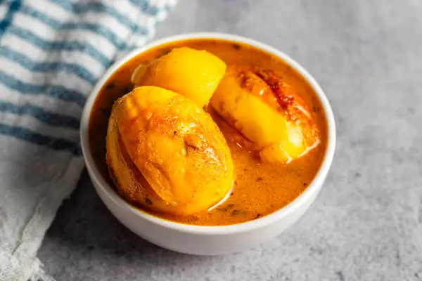 Stock image delicious egg curry, an Bengali Indian cuisine. 