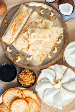 Pitha pulli geleneksel bir Bengali yemeğidir. İçinde pirinç unu, hindistan cevizi ve bazen de fındık vardır..