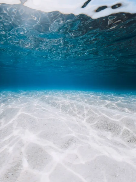 Calm Clear Ocean Water Swimming Snorkeling Underwater Bahamas — Stock Photo, Image