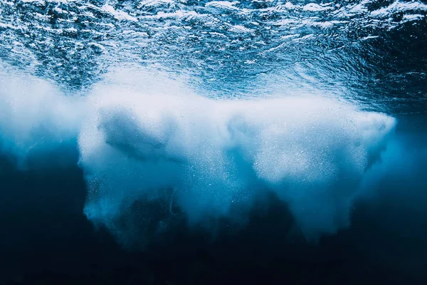 Havsvåg Med Skum Vattnet Blått Vatten — Stockfoto