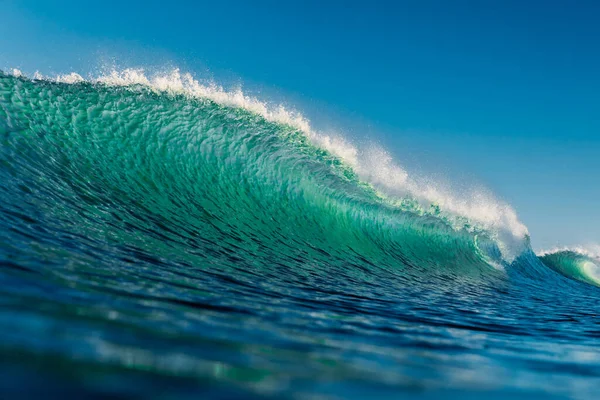 Atlantik Okyanusu Nda Sörf Dalgası Florianopolis Turkuaz Dalgalar Çarpıyor — Stok fotoğraf