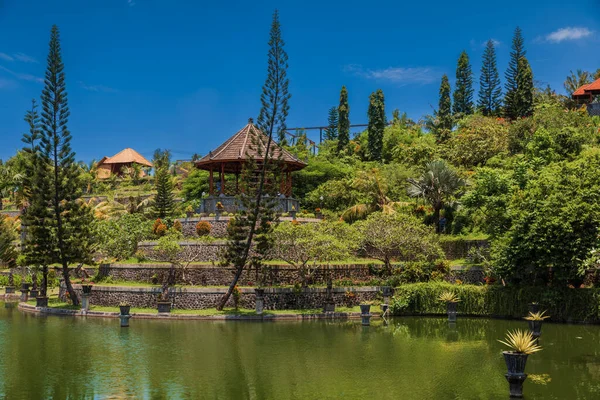Sarayı Taman Ujung Bali Endonezya Sulu Bali Mimarisi — Stok fotoğraf