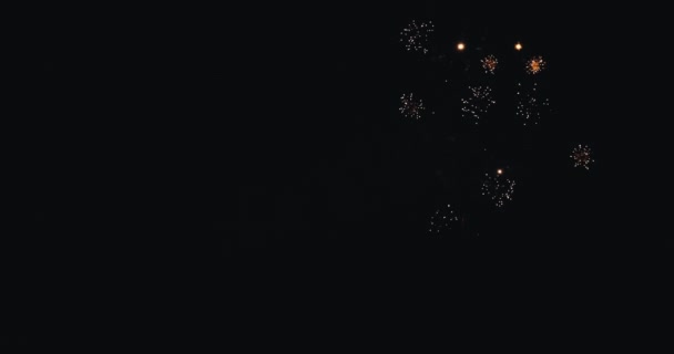Año Nuevo Fuegos Artificiales Celebración Bucle Sin Fisuras Fondo Fuegos — Vídeos de Stock