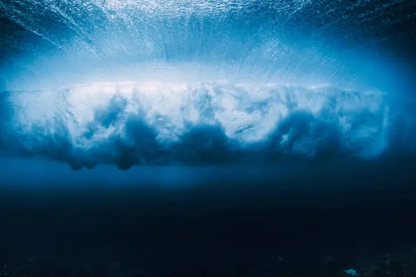 Vlny Pod Vodou Modrý Oceán Pod Vodou Vlna Surfařského Sudu — Stock fotografie