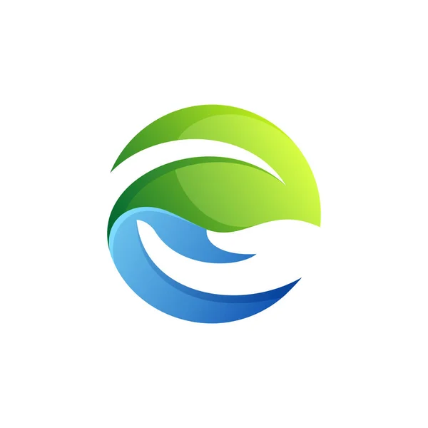 Design Logotypen För Miljövård — Stock vektor