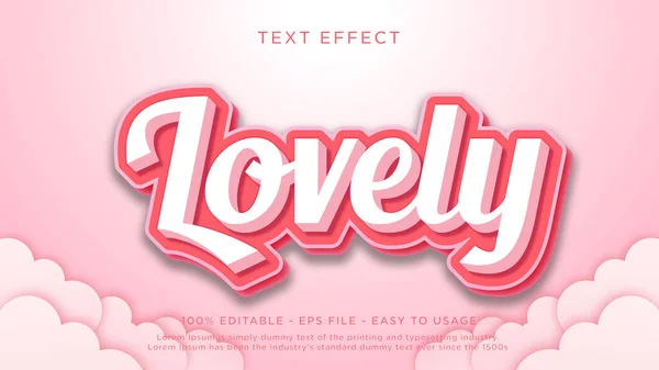 Lovely 3d editable text effect