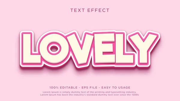 Lovely valentine editable text effect