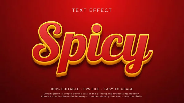 Spicy editable text effect
