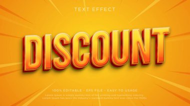 Discount 3d editable text effect