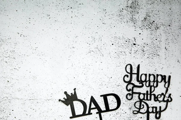 Happy Fathers Day Concept Black Letters Text Happy Fathers Day —  Fotos de Stock