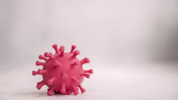 Virová Buňka Pohybuje Zleva Doprava Bakteriální Mikroorganismy Medicínský Koncept Videa — Stock video