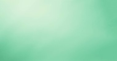 Yumuşak pastel açık yeşil arkaplan dokusu. Minimalist beyaz bokeh arka planı. Modern tasarım renkli