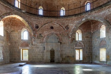 Akhmediye Camii, Gürcistan 'ın Akhaltsikhe (Rabati) Kalesi' nin iç manzarası..