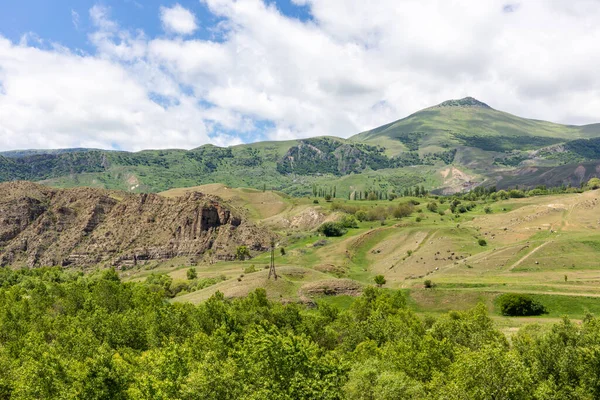 Paisaje Montañas Del Cáucaso Menor Región Samtskhe Javakheti Georgia Con — Foto de Stock