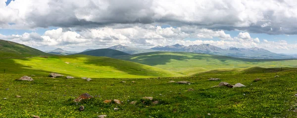 Panorama Meseta Javakheti Con Antiguos Volcanes Inactivos Didi Abuli Godorebi — Foto de Stock