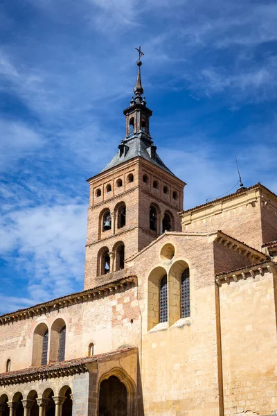Galería Porticada Iglesia San Martín Segovia España Con Arcos Semicirculares — Foto de Stock