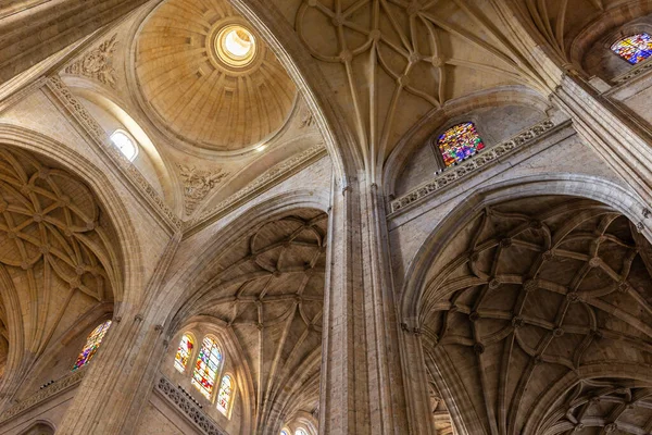 Segovia Spagna Cattedrale Segovia Vista Interna Delle Volte Gotiche Decorative — Foto Stock