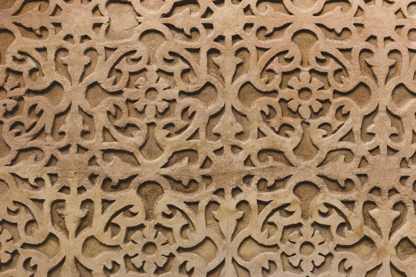 Forma Floral Fachada Construção Pedra Ornamental Segóvia Espanha Arquitetura Mediterrânica — Fotografia de Stock