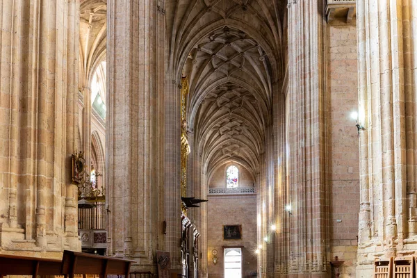 Segovia Spagna Cattedrale Segovia Vista Interna Della Navata Principale Volte — Foto Stock