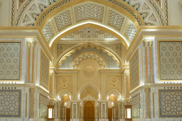 Abu Dhabi Sae 2020 Prezidentský Palác Spojených Arabských Emirátů Qasr Stock Obrázky