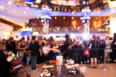 Abstract blur people in party and concert, nightlife sociability lifestyle concept