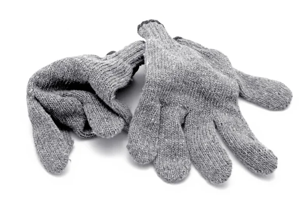 Beyaz arka plan üzerinde izole Tekstil eldiven