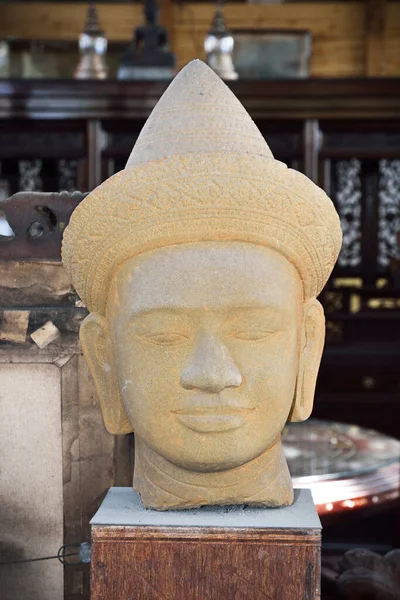 Buddha face sculpture,thailand