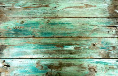 Old green wooden board texture for background