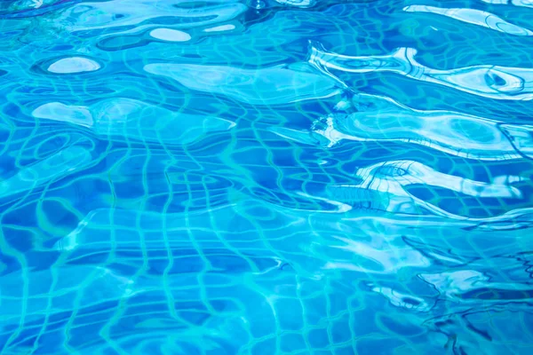 Blue ripped water in swimming pool,Water abstract background.