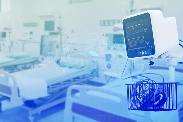 Tecnologia Inovadora Moderno Hospital Sala Operações Conceito Interface Médica Futurista Imagens De Bancos De Imagens
