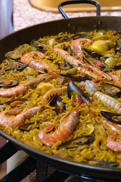Іспанська Фідегуа Морською Їжею — стокове фото