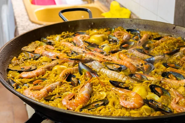 Іспанська Фідегуа Морською Їжею — стокове фото
