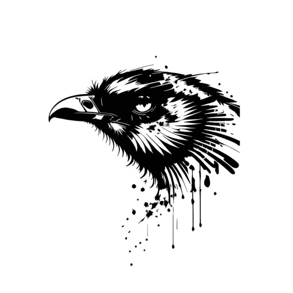 Símbolo Logotipo Cabeza Águila Tatuaje Águila — Vector de stock