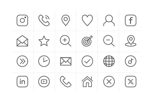 Набор иконок, важные иконки для дизайна