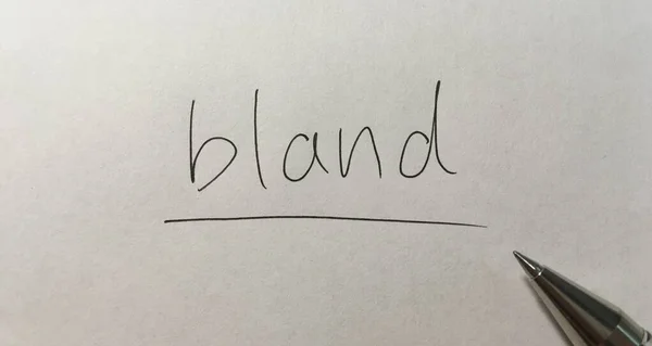 Bland Koncepció Szó Papíron Háttér — Stock Fotó