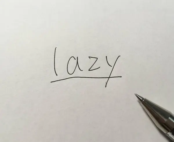 Lazy Concept Word Paper Background — Stock Photo, Image