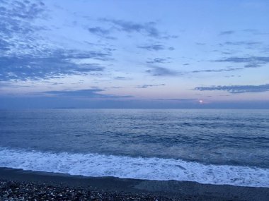 Pasifik 'te bir sahil. Taitung, Tayvan.