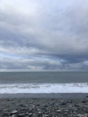 Pasifik 'te bir sahil. Taitung, Tayvan.