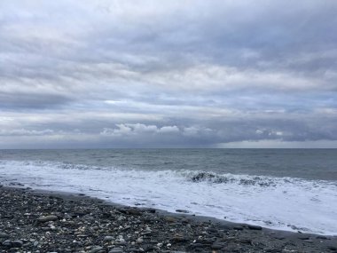 Pasifik 'te bir sahil. Taitung, Tayvan.