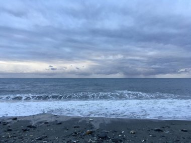 Pasifik 'te bir sahil. Taitung, Tayvan.