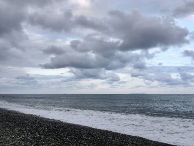 Pasifik 'te bir sahil. Taitung, Tayvan.