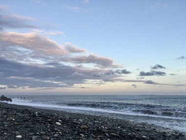 Pasifik 'te bir sahil. Taitung, Tayvan.