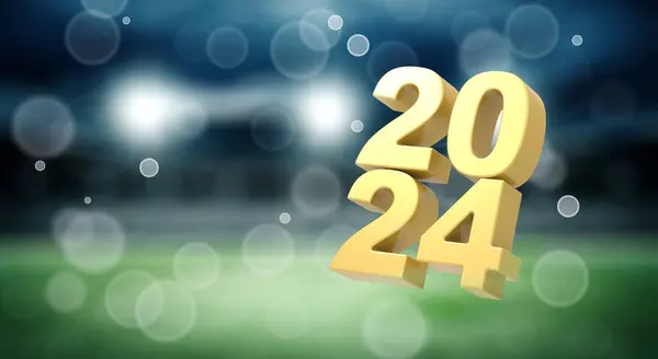 New Year 2024 Rendering Stock Picture