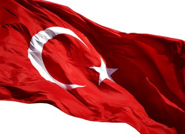 Türk bayrağı rüzgarda dalgalanıyor