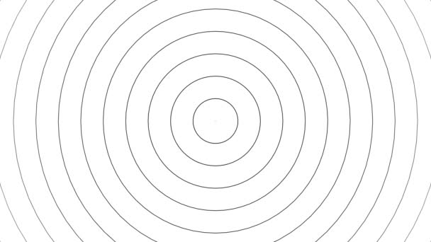Animated Circle Element Black White Waves Background — Video