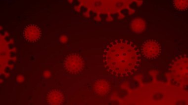 4K video, 3d rendering Coronavirus, COVID-19, 2019-ncov, Virus Cells animation background.