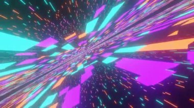 Futuristic Sci-fi holographic technology, Abstract motion graphic digital, Internet data network animation background